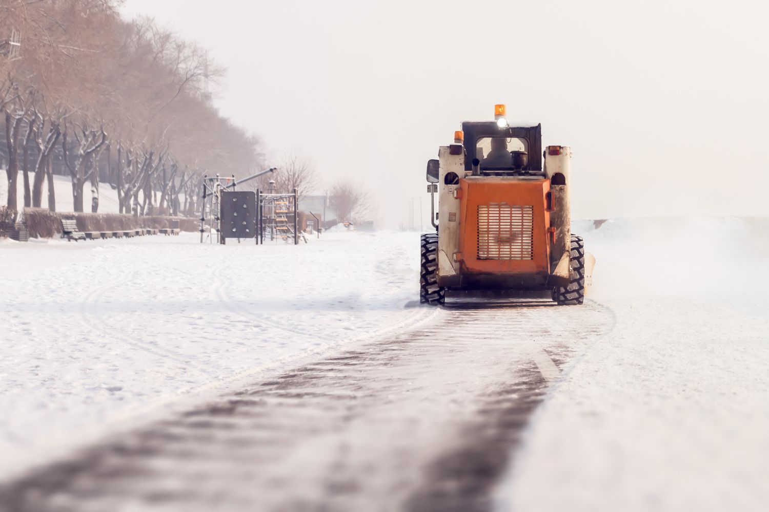 commercial snow removal by evergreen pros