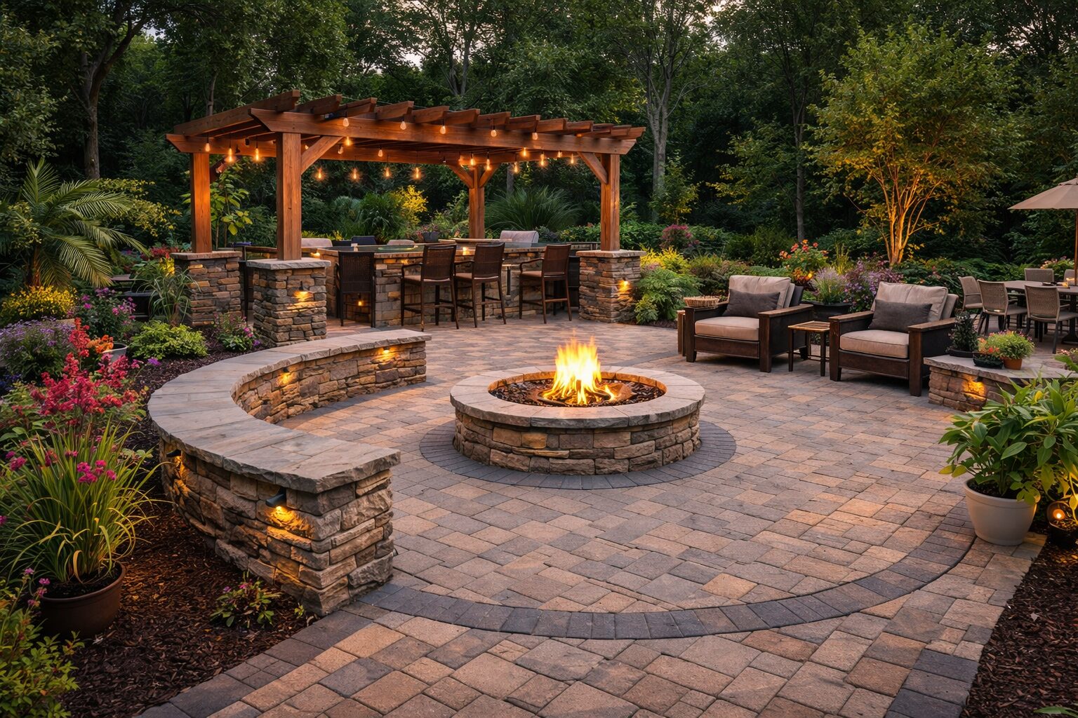 Evergreen Pros Paver Patio